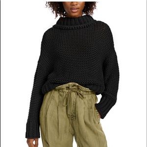 🌸FREE PEOPLE My Only Sunshine Cowl-Neck SWEATER🌸